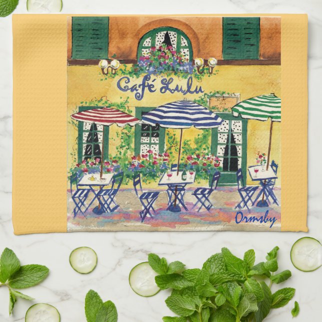 French Cafe-towel Kitchen Towel (Folded)