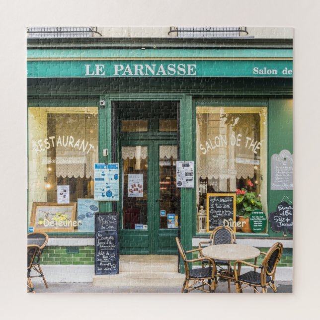 French cafes: Versailles cozy scene. Jigsaw Puzzle (Vertical)
