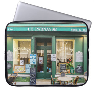 French cafes: Versailles cozy scene. Laptop Sleeve