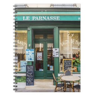 French cafes: Versailles cozy scene. Notebook