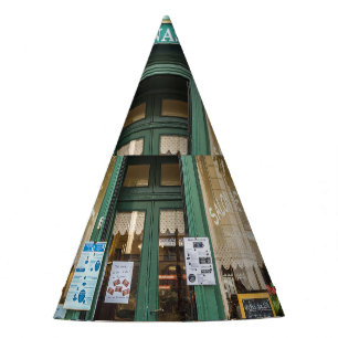 French cafes: Versailles cozy scene. Party Hat