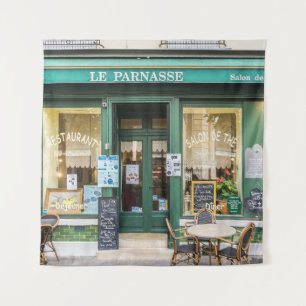 French cafes: Versailles cozy scene. Tapestry