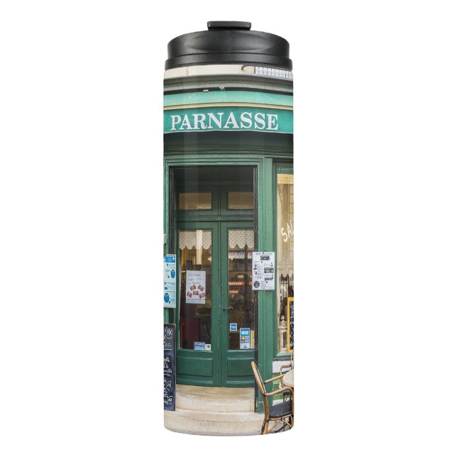 French cafes: Versailles cozy scene. Thermal Tumbler (Front)