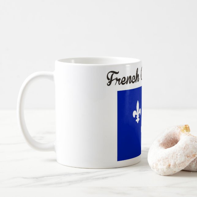 French Cajun Roots T-Shirt New Orleans Louisiana  Coffee Mug (With Donut)