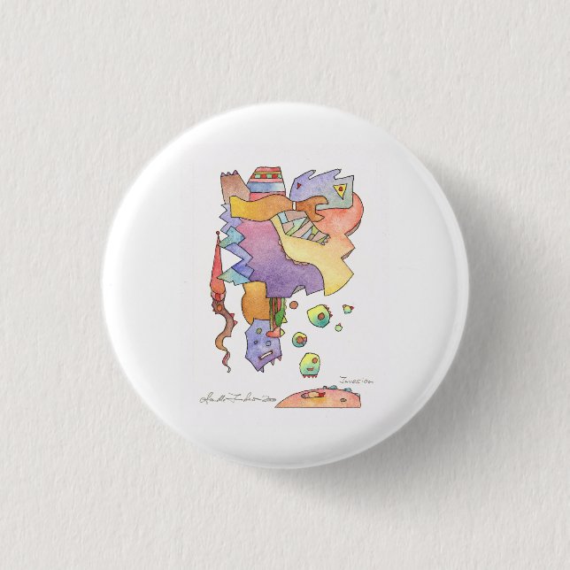 French Carneval in south of France 1 Inch Round Button (Front)
