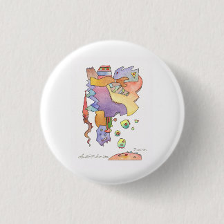 French Carneval in south of France 1 Inch Round Button