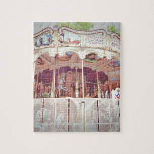 French carousel jigsaw puzzle