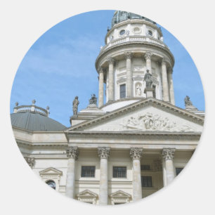 French Cathedral in Berlin Classic Round Sticker