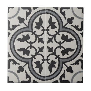 French Ceramic Tiles - Wall Tiles Black & Gray