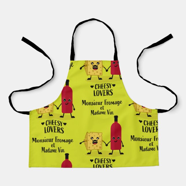 French cheese and wine gifts apron (Front)