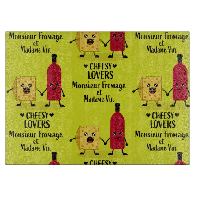 French cheese and wine gifts   cutting board (Front)