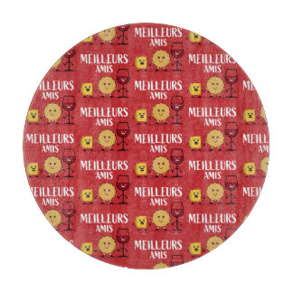 French cheese lovers cutting board