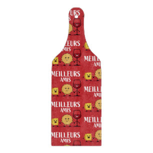 French cheese lovers cutting board