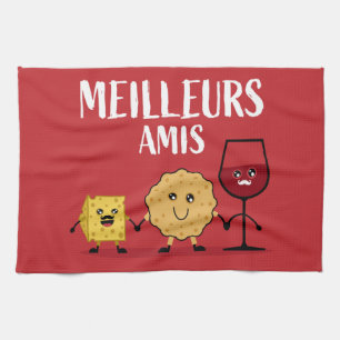 French cheese lovers  kitchen towel