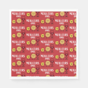 French cheese lovers napkin
