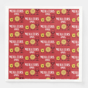 French cheese lovers napkin