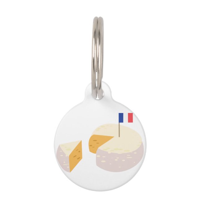 French Cheese Pet Tag (Front)