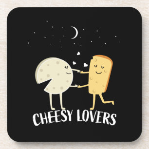French Cheesy Lovers Cheesy Lovers Coaster