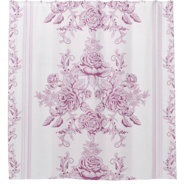 French chic,pink,toile,floral,pattern,victorian,Fl (Front)