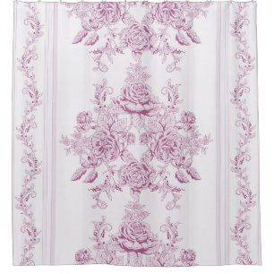 French chic,pink,toile,floral,pattern,victorian,Fl