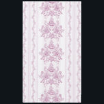 French chic,pink,toile,floral,pattern,victorian,Fl Tablecloth<br><div class="desc">French chic, pink, toile, floral, pattern, victorian, Florals, shabby chic, beautiful, romantic, weddings, modern, trending, classy, sommer, spring</div>