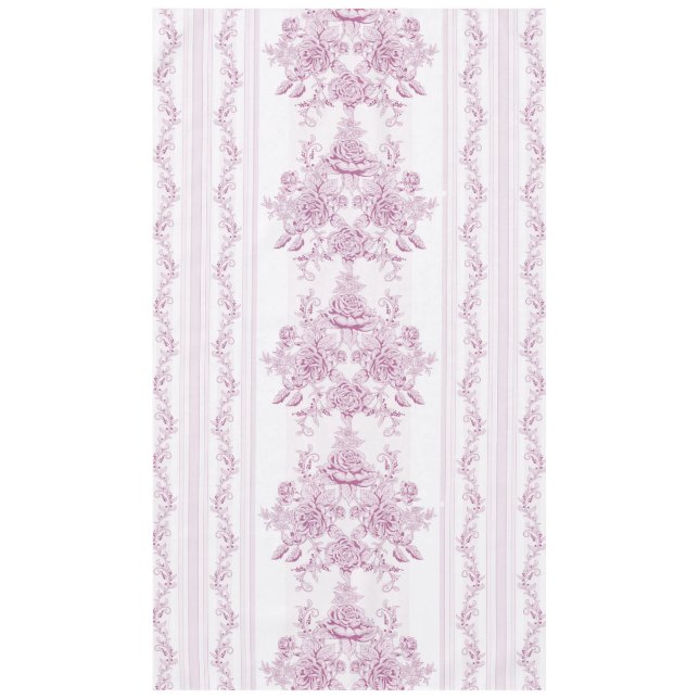 French chic,pink,toile,floral,pattern,victorian,Fl Tablecloth (Front)