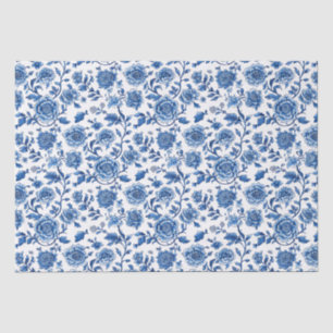 French Chinoiserie Floral  Tissue Paper