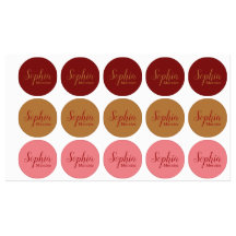 French chique - clothing stickers food labels