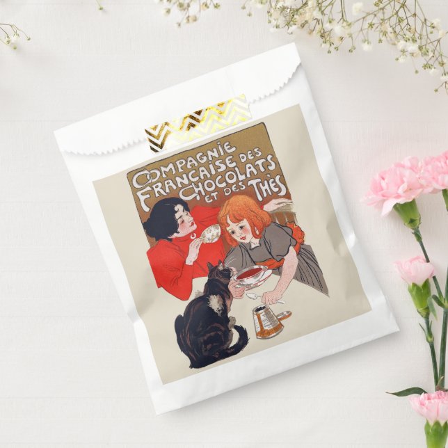 French Chocolate Party Steinlen Art Favour Bag (Sealed)