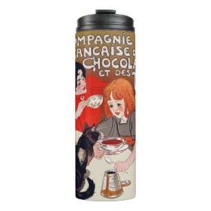 French Chocolate Party Steinlen Art Thermal Tumbler