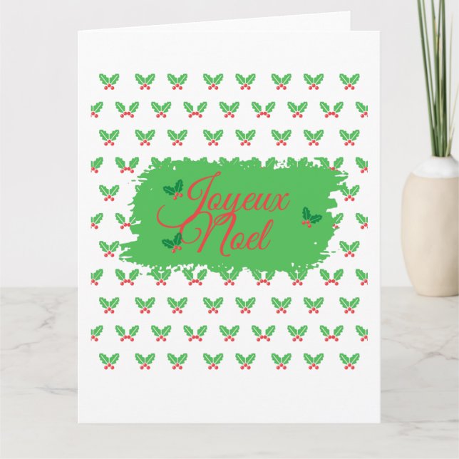 French Christmas Card (Front)