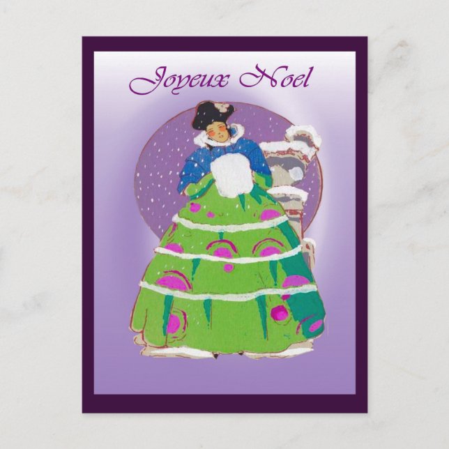 French Christmas card 1904, Joyeux Noel (Front)