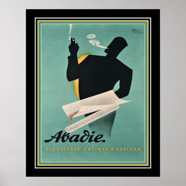 French Cigarette Paper Ad ca. 1930s Poster (Front)