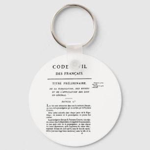French Civil Code Keychain. Keychain