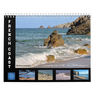 French coast 12 month calendar