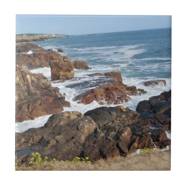 French coastline in Vendée Tile (Front)