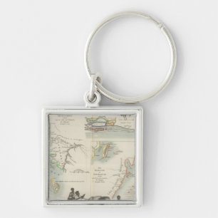 French Colonies in Africa Keychain