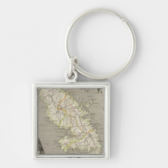 French Colonies Martinique Keychain (Front)