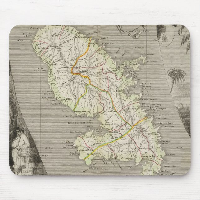 French Colonies Martinique Mouse Pad (Front)