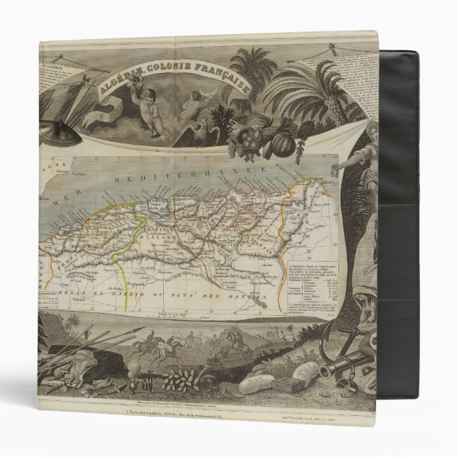 French colony Algeria Binder (Front/Inside)