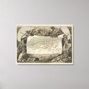 French colony Algeria Canvas Print