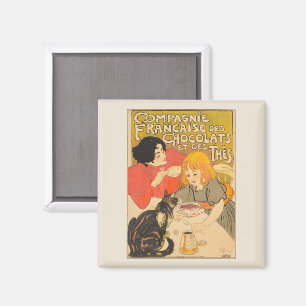 French Company of Chocolates and Teas, Art Nouveau Magnet