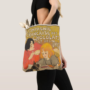 French Company of Chocolates and Teas, Art Nouveau Tote Bag