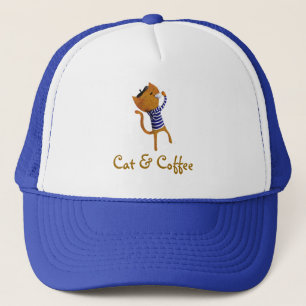French Cool Cat Trucker Hat