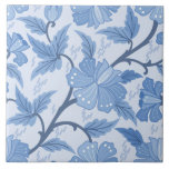 French Cottage Blue Periwinkle Floral Tile<br><div class="desc">With a romantic periwinkle blue floral design these tiles are reminiscent of French cottages and cozy spaces. A unique addition to kitchen or bathroom backsplashes.</div>