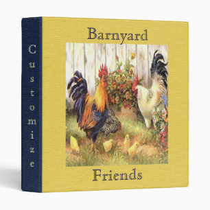 French Country Barnyard Friends Avery Binder