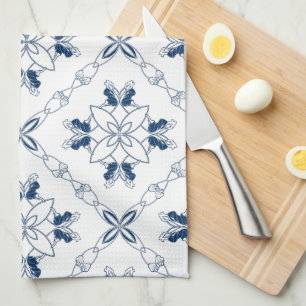 French Country Blue and White Kitchen Towel