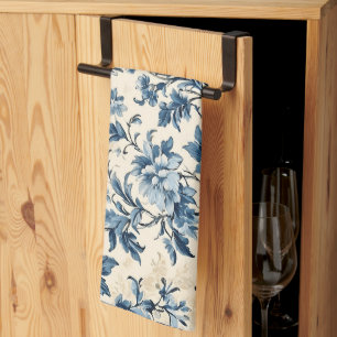 French Country Blue Toile Kitchen Towel