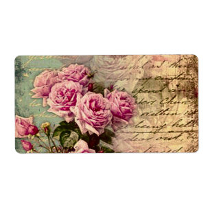 French country chic,shabby chic, pink roses, flora