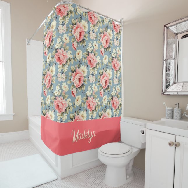 French Country Cottage Floral Monogram (In Situ)
